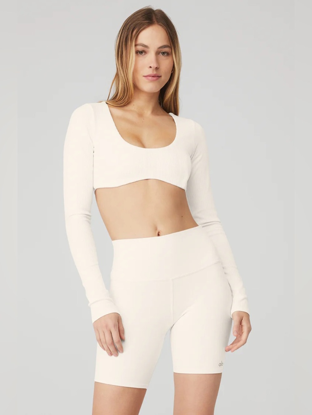 Alo Yoga Long Sleeve Bra Top